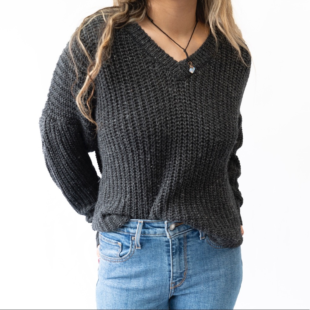 Madewell Pleat-Sleeve Pullover Sweater: Size M